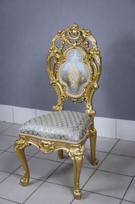 Кухонный стул Силики золото. Сиденье жаккард.