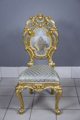 Кухонный стул Силики золото. Сиденье жаккард.