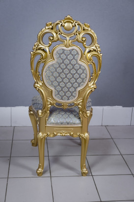 Кухонный стул Силики золото. Сиденье жаккард.