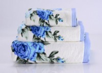 Полотенце банное 40x70 голубой арт. Rosy-3
