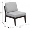 Кресло Массив мягкое (85х60х75) в классическом стиле, серый,венге