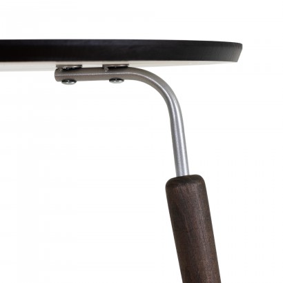 Стол журнальный BeautyStyle 22 (50х50х50) в стиле лофт, элит, металл, эбеновое дерево