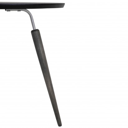 Стол журнальный BeautyStyle 22 (50х50х50) в стиле лофт, элит, металл, эбеновое дерево