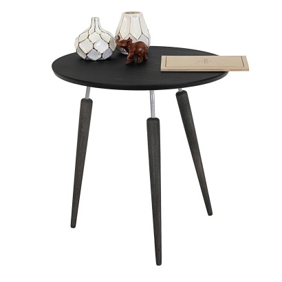 Стол журнальный BeautyStyle 22 (50х50х50) в стиле лофт, элит, металл, эбеновое дерево