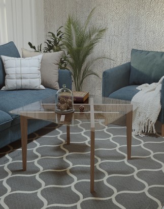 Стол журнальный Рилле 442 (50х75х75) в скандинавском стиле, шимо