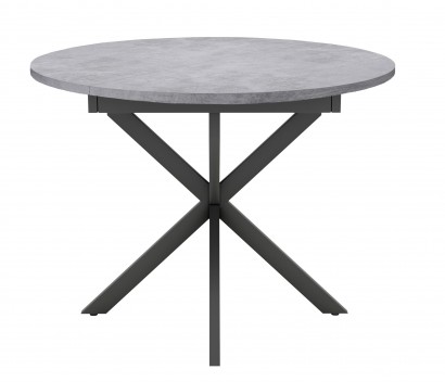 Стол Dikline RDB100X Бетон (ЛДСП EGGER)/Опоры XR черные