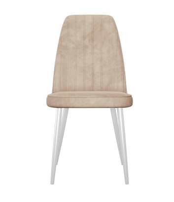 Стул DikLine 326 B03 BEIGE, ножки белые