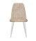 Стул DikLine 326 B03 BEIGE, ножки белые
