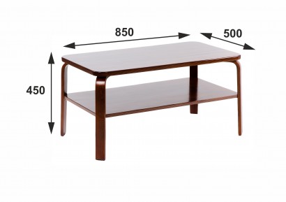 Стол журнальный Айроль (45х85х50) в скандинавском стиле, вишня