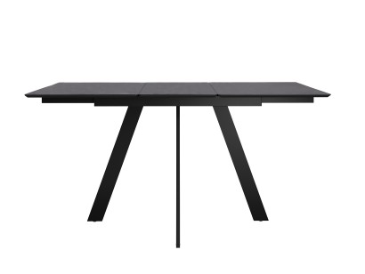 Стол DikLine DKD120, керамика 120(160)х80, мрамор бронза матовый, опоры черные (2 уп.)