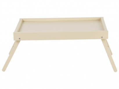 Столик-поднос Селена (25,5х54х34) в скандинавском стиле, слоновая кость