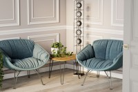 Стол журнальный Спринг 430 (45х73х70) в стиле лофт, дуб американский