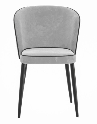 Стул DikLine 348 поворотный E28 светло-серый, ножки черные