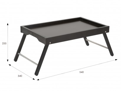 Столик-поднос Селена (25,5х54х34) в скандинавском стиле, венге