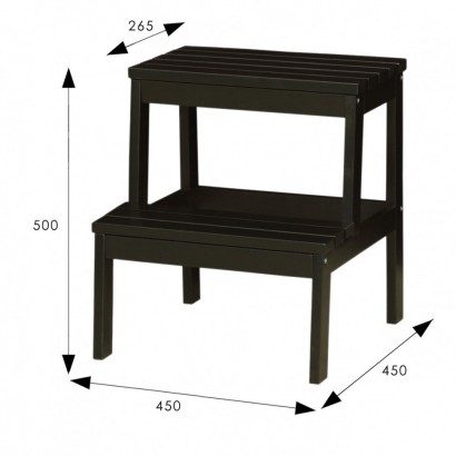 Лесенка-стремянка (50х45х45) в классическом стиле венге