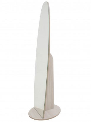 Зеркало напольное Стелла 1 светлый (157,8х40,4х50,4) в классическом стиле, шимо светлый