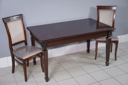 Кухонный стол Инфинити венге с темной патиной