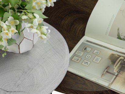 Стол журнальный BeautyStyle 2 (60х40х40) в стиле лофт, дуб дымчатый, венге