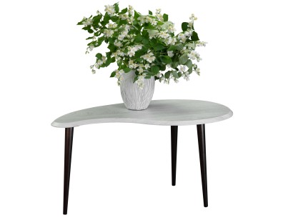 Стол журнальный BeautyStyle 19 (40х78,5х74,5) в стиле лофт, дуб дымчатый, венге