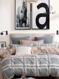 Комплект постельного белья на резинке Bodroom 1.5 сп., 2 сп., евро, семейный арт. R-051