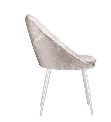 Стул DikLine 234 поворотный, M02 бежевый, ножки белые