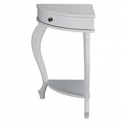 Консоль угловая Элегант Л (73х45х45) в классическом стиле, молочный дуб