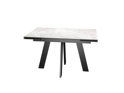 Стол DikLine SKM120 Керамика Italian Grey (глянец серый)/опоры черные