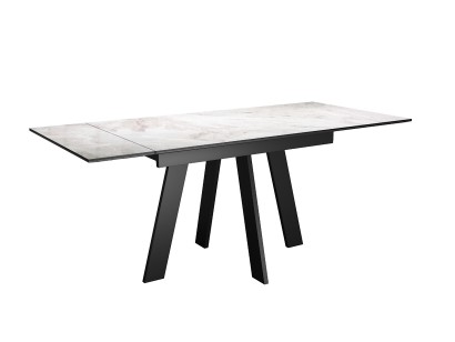 Стол DikLine SKM120 Керамика Italian Grey (глянец серый)/опоры черные