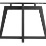 Стол журнальный Рилле 445 (44х70х70) в скандинавском стиле, серый графит, прозрачное