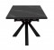 Обеденный стол SFE160 Керамика Черный мрамор, подстолье черное, опоры черные (2 уп.) - DikLine