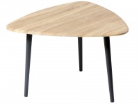 Стол журнальный Квинс (48х73х70) в скандинавском стиле, дуб сонома, серый Стол журнальный Квинс (48х73х70) в скандинавском стиле, дуб сонома, серый