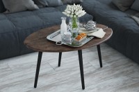 Стол журнальный Арабика (47х90х60) в скандинавском стиле, браун, чёрный Стол журнальный Арабика (47х90х60) в скандинавском стиле, браун, чёрный