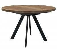 Стол DikLine RD100 Дуб Галифакс/опоры черные