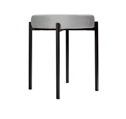 Табурет DikLine, B22 GREY, ножки черные