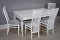 Комплект мебели для кухни стол Инфинити белый и четыре стула Вегас белые