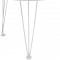 Стол журнальный Оникс 2 (46х103х56,5) в стиле лофт, белый, luminar 189