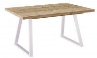 Стол Dikline ZB140 Пихта Брамберг (ЛДСП EGGER)/Опоры белые Стол Dikline ZB140 Пихта Брамберг (ЛДСП EGGER)/Опоры белые