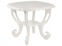 Стол журнальный (59х70х70) в классическом стиле, молочный дуб