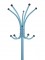 Вешалка напольная Пико 4 (181х41х41) в классическом стиле, голубой