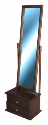 Зеркало с тумбой Селена (151х46х29) в классическом стиле, средне-коричневый
