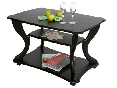 Стол журнальный Маэстро СЖ-02 (56х90х60) в скандинавском стиле, венге