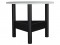 Стол журнальный Саут 9Д (49х65х65) в классическом стиле, чёрный, дуб дымчатый