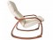 Кресло-качалка Сайма (94х69х92) в скандинавском стиле, коричневый