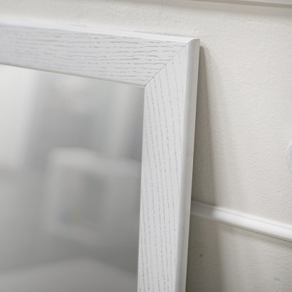 Зеркало навесное Берже 24 (90х55х1,6) в классическом стиле, белый ясень