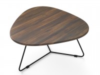 Стол журнальный Лючия 7101 (37х69,5х68,5) в стиле лофт, мускатый орех, черный Стол журнальный Лючия 7101 (37х69,5х68,5) в стиле лофт, мускатый орех, черный