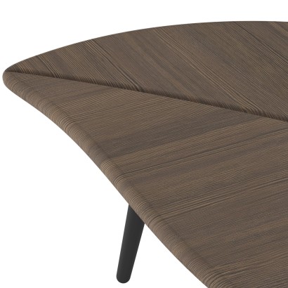 Стол журнальный Берли (12 мм) (46,6х90х50) в скандинавском стиле, акация