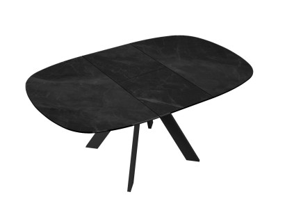 Стол DikLine BK100 Керамика Черный мрамор/подстолье черное/опоры черные