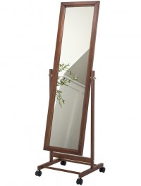 Зеркало напольное BeautyStyle 27 (135х42,5х35) в классическом стиле, средне-коричневый Зеркало напольное BeautyStyle 27 (135х42,5х35) в классическом стиле, средне-коричневый