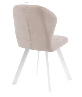 Стул DikLine 339 поворотный B03 BEIGE, ножки белые