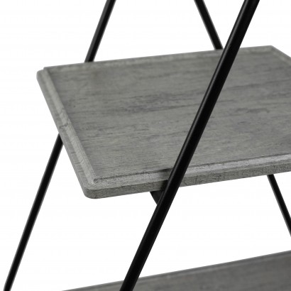 Стол сервировочный Милн серый шпат (73х58х38,4) в стиле лофт,